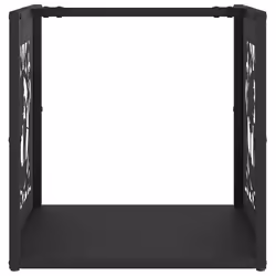 vidaXL Firewood Rack Black 40x40x40 cm Cold-rolled steel fireplace log holder - Additional view 4