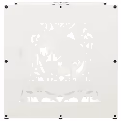 vidaXL Firewood Rack White 40x40x40 cm Cold-rolled steel fireplace log holder - Additional view 5