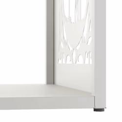 vidaXL Firewood Rack White 40x40x40 cm Cold-rolled steel fireplace log holder - Additional view 7