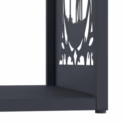 vidaXL Firewood Rack Anthracite 40x40x40 cm Cold-rolled steel - Additional view 7