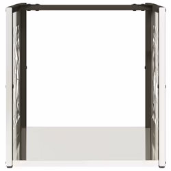 vidaXL Firewood Rack 40x40x40 cm Stainless Steel fireplace log holder - Additional view 4