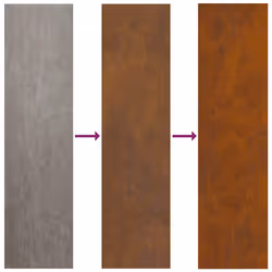 vidaXL Firewood Rack 40x40x40 cm Weathering Steel fireplace log holder - Additional view 7
