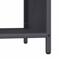 vidaXL Firewood Rack with Wooden Top White 100.5x35.5x40 cm - anthracite - Additional view 8