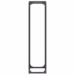 vidaXL Firewood Rack White 25x25x100 cm Cold-rolled steel fireplace log holder - black - Additional view 5
