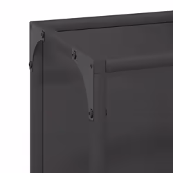 vidaXL Firewood Rack White 25x25x100 cm Cold-rolled steel fireplace log holder - black - Additional view 7