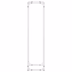 vidaXL Firewood Rack White 25x25x100 cm Cold-rolled steel fireplace log holder - white - Additional view 5