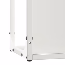 vidaXL Firewood Rack White 25x25x100 cm Cold-rolled steel fireplace log holder - white - Additional view 8