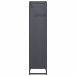 vidaXL Firewood Rack White 25x25x100 cm Cold-rolled steel fireplace log holder - anthracite - Additional view 4