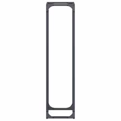 vidaXL Firewood Rack White 25x25x100 cm Cold-rolled steel fireplace log holder - anthracite - Additional view 5