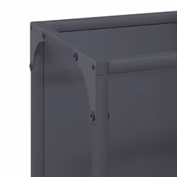 vidaXL Firewood Rack White 25x25x100 cm Cold-rolled steel fireplace log holder - anthracite - Additional view 7