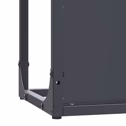 vidaXL Firewood Rack White 25x25x100 cm Cold-rolled steel fireplace log holder - anthracite - Additional view 8
