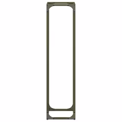 vidaXL Firewood Rack White 25x25x100 cm Cold-rolled steel fireplace log holder - olive green - Additional view 5