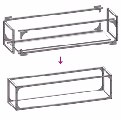 vidaXL Firewood Rack White 25x25x100 cm Cold-rolled steel fireplace log holder - olive green - Additional view 9