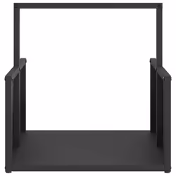 vidaXL Firewood Rack Black 40x40x40 cm Cold-rolled steel fireplace log holder - black - Additional view 4