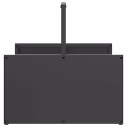 vidaXL Firewood Rack Black 40x40x40 cm Cold-rolled steel fireplace log holder - black - Additional view 5
