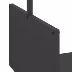 vidaXL Firewood Rack Black 40x40x40 cm Cold-rolled steel fireplace log holder - black - Additional view 6