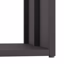 vidaXL Firewood Rack Black 40x40x40 cm Cold-rolled steel fireplace log holder - black - Additional view 7