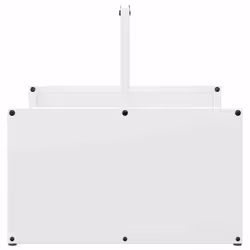 vidaXL Firewood Rack Black 40x40x40 cm Cold-rolled steel fireplace log holder - white - Additional view 5