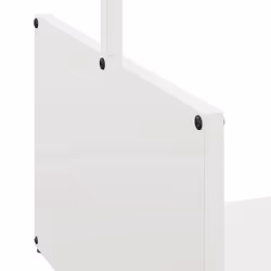 vidaXL Firewood Rack Black 40x40x40 cm Cold-rolled steel fireplace log holder - white - Additional view 6