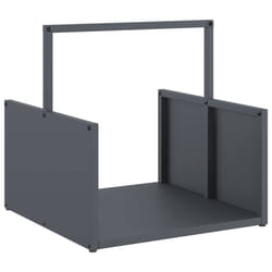 vidaXL Firewood Rack Black 40x40x40 cm Cold-rolled steel fireplace log holder - anthracite