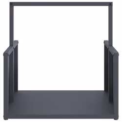 vidaXL Firewood Rack Black 40x40x40 cm Cold-rolled steel fireplace log holder - anthracite - Additional view 4