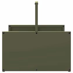 vidaXL Firewood Rack Black 40x40x40 cm Cold-rolled steel fireplace log holder - olive green - Additional view 5