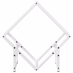 vidaXL Firewood Rack Olive Green 60x25x60 cm Cold-rolled steel - white, 50 x 25 x 50 cm - Additional view 4