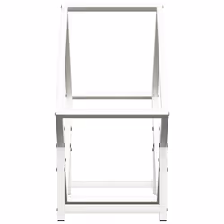 vidaXL Firewood Rack Olive Green 60x25x60 cm Cold-rolled steel - white, 50 x 25 x 50 cm - Additional view 5