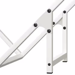 vidaXL Firewood Rack Olive Green 60x25x60 cm Cold-rolled steel - white, 50 x 25 x 50 cm - Additional view 7