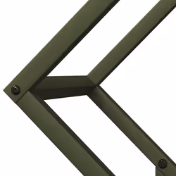 vidaXL Firewood Rack Olive Green 60x25x60 cm Cold-rolled steel - olive green, 50 x 25 x 50 cm - Additional view 6