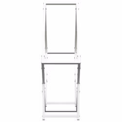 vidaXL Firewood Rack Olive Green 60x25x60 cm Cold-rolled steel - white, 80 x 25 x 80 cm - Additional view 5