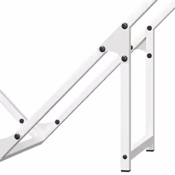 vidaXL Firewood Rack Olive Green 60x25x60 cm Cold-rolled steel - white, 80 x 25 x 80 cm - Additional view 7