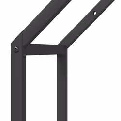 vidaXL Firewood Rack White 40x25x90 cm Cold-rolled steel fireplace log holder - black, 40 x 25 x 60 cm - Additional view 6