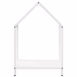 vidaXL Firewood Rack White 40x25x90 cm Cold-rolled steel fireplace log holder - white, 40 x 25 x 60 cm - Additional view 4
