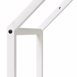vidaXL Firewood Rack White 40x25x90 cm Cold-rolled steel fireplace log holder - white, 40 x 25 x 60 cm - Additional view 6
