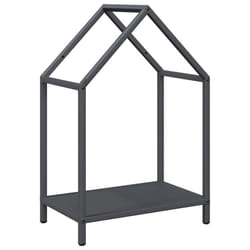 vidaXL Firewood Rack White 40x25x90 cm Cold-rolled steel fireplace log holder - anthracite, 40 x 25 x 60 cm
