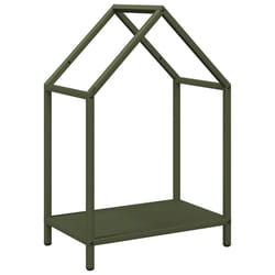 vidaXL Firewood Rack White 40x25x90 cm Cold-rolled steel fireplace log holder - olive green, 40 x 25 x 60 cm