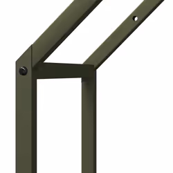 vidaXL Firewood Rack White 40x25x90 cm Cold-rolled steel fireplace log holder - olive green, 40 x 25 x 60 cm - Additional view 6