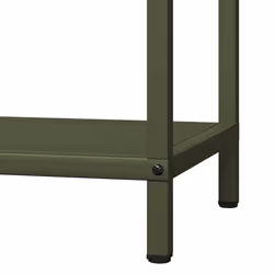 vidaXL Firewood Rack White 40x25x90 cm Cold-rolled steel fireplace log holder - olive green, 40 x 25 x 60 cm - Additional view 7