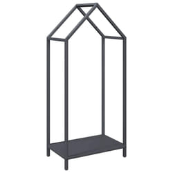 vidaXL Firewood Rack White 40x25x90 cm Cold-rolled steel fireplace log holder - anthracite, 40 x 25 x 90 cm