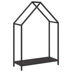 vidaXL Firewood Rack White 40x25x90 cm Cold-rolled steel fireplace log holder - black, 60 x 25 x 90 cm