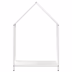 vidaXL Firewood Rack White 40x25x90 cm Cold-rolled steel fireplace log holder - white, 60 x 25 x 90 cm - Additional view 4