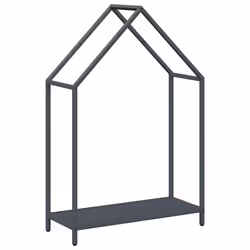 vidaXL Firewood Rack White 40x25x90 cm Cold-rolled steel fireplace log holder - anthracite, 60 x 25 x 90 cm