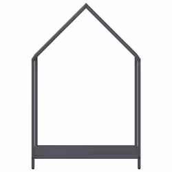vidaXL Firewood Rack White 40x25x90 cm Cold-rolled steel fireplace log holder - anthracite, 60 x 25 x 90 cm - Additional view 4