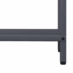 vidaXL Firewood Rack White 40x25x90 cm Cold-rolled steel fireplace log holder - anthracite, 60 x 25 x 90 cm - Additional view 7