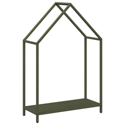 vidaXL Firewood Rack White 40x25x90 cm Cold-rolled steel fireplace log holder - olive green, 60 x 25 x 90 cm