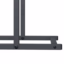 vidaXL Firewood Rack Black 50x25x60 cm Cold-rolled steel fireplace log holder - anthracite, 50 x 25 x 60 cm - Additional view 7