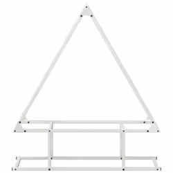 vidaXL Firewood Rack Black 50x25x60 cm Cold-rolled steel fireplace log holder - white, 80 x 25 x 90 cm - Additional view 4