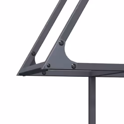 vidaXL Firewood Rack Black 50x25x60 cm Cold-rolled steel fireplace log holder - anthracite, 80 x 25 x 90 cm - Additional view 6