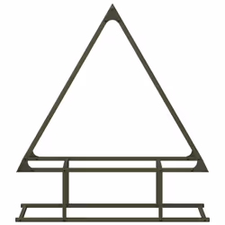 vidaXL Firewood Rack Black 50x25x60 cm Cold-rolled steel fireplace log holder - olive green, 80 x 25 x 90 cm - Additional view 4